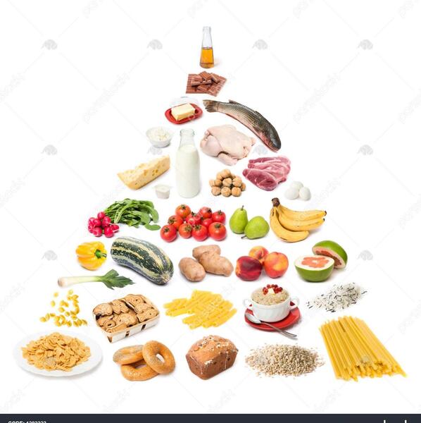 عکس هرم غذایی خالی
