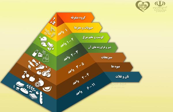 عکس هرم غذایی خالی