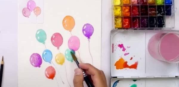 عکس ایده های جالب برای نقاشی با ابرنگ