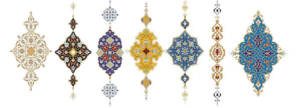 عکس دانلود وکتور حاشیه اسلیمی رایگان
