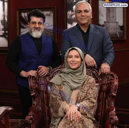 عکس فریبا نادری در اسانسور