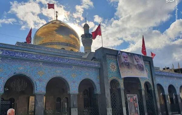 عکس سردار سلیمانی حرم حضرت زینب