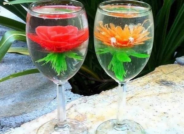 عکس ژله در جام پایه بلند
