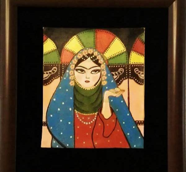 عکس نقاشی صورت چرمی
