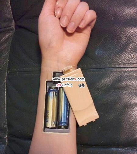 عکس نقاشی صورت چرمی
