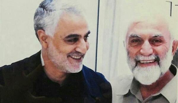 عکس سردار سلیمانی خنده