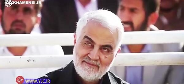 عکس سردار سلیمانی خنده
