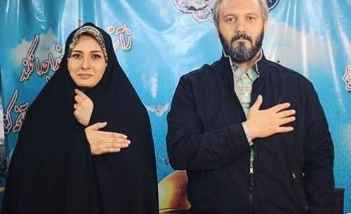 عکس از پریوش نظریه و همسرش