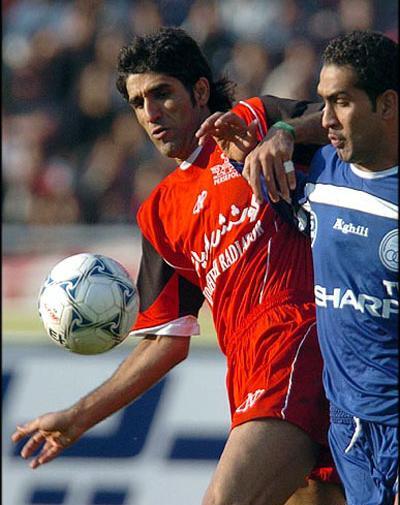عکس پژمان جمشیدی در تیم پرسپولیس