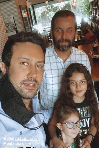 عکس امیررضا دلاوری با خانواده
