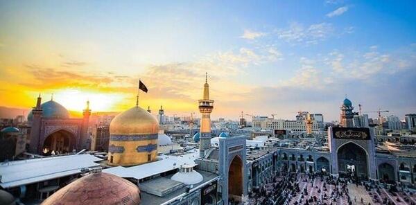 عکس غروب حرم امام رضا