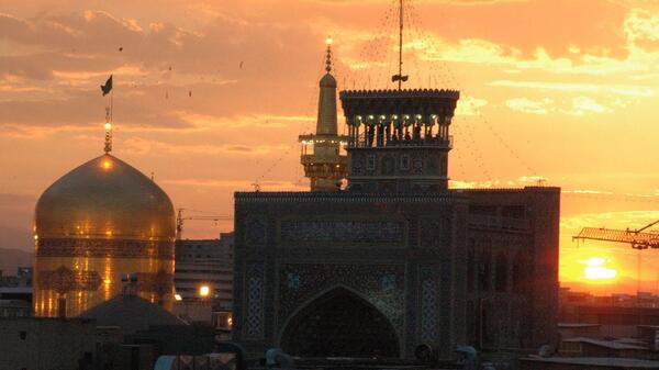 عکس غروب حرم امام رضا