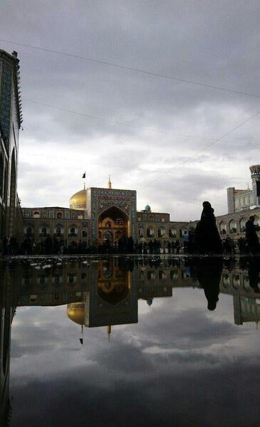 عکس غروب حرم امام رضا