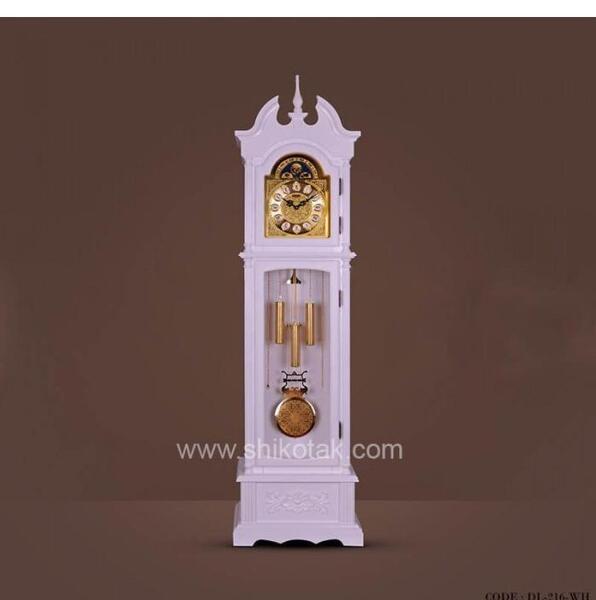 عکس ساعت ایستاده چوبی سفید