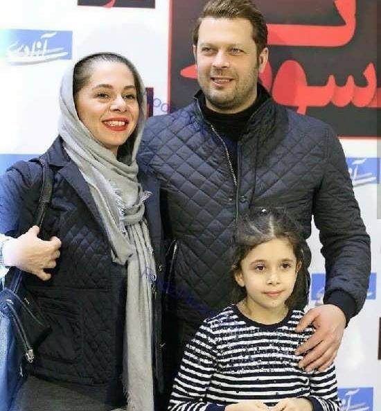 عکس پژمان بازغی به همراه همسر و دخترش