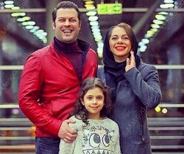 عکس پژمان بازغی به همراه همسر و دخترش