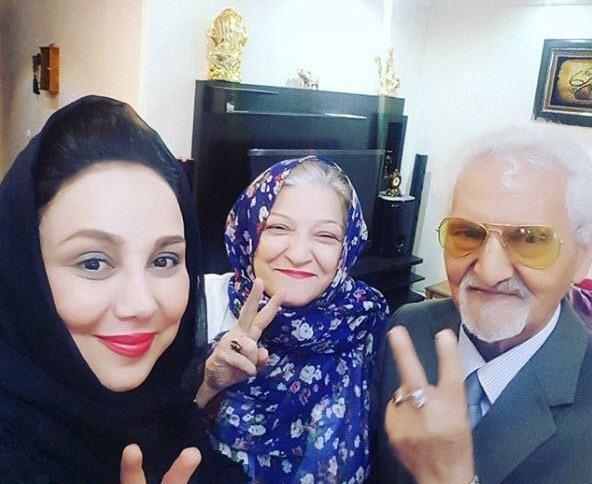 عکس بهنوش بختیاری و خانواده اش