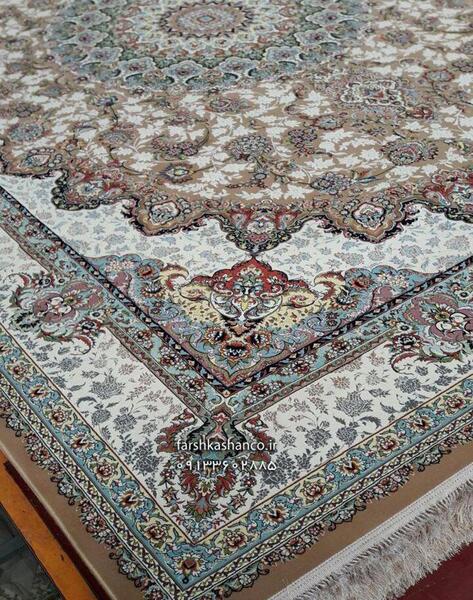 عکس فرش گل برجسته کاشان