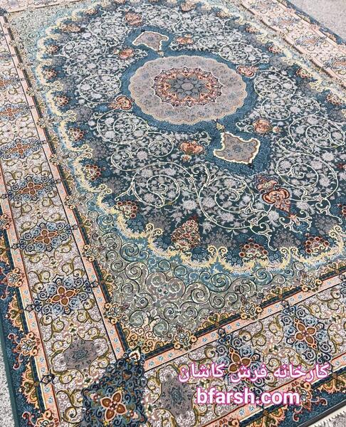 عکس فرش گل برجسته کاشان