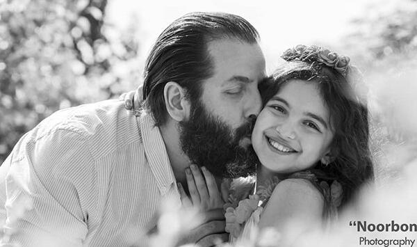 عکس های امیررضا دلاوری و دخترش