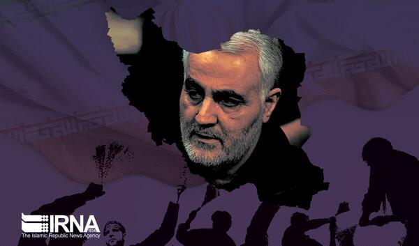 عکس سردار سلیمانی هنگام مرگ