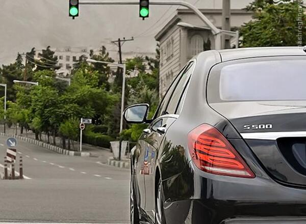 عکس ماشین بنز در سریال پدر