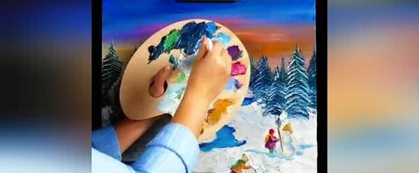 عکس ایده برای نقاشی روی بوم