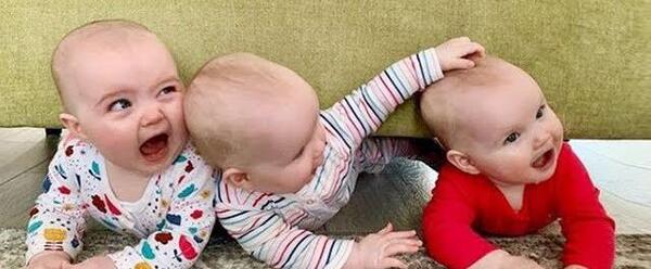 عکس بچه های سه قلو خوشگل