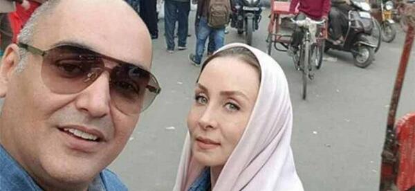 عکس از حدیث فولادوند و همسرش