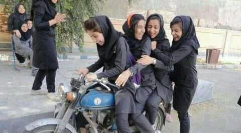 عکس پروفایل دختر موتور سوار