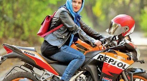 عکس پروفایل دختر موتور سوار
