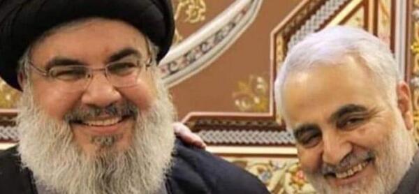 عکس ایستاده سید حسن نصرالله