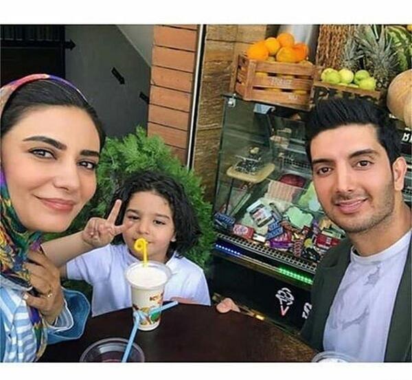 عکس لیندا کیانی و پسرش
