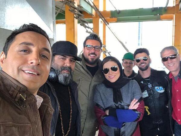 عکس امین حیایی در ساخت ایران