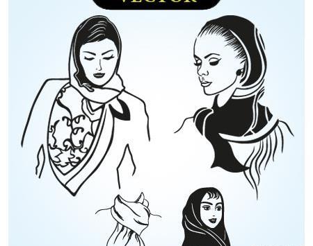 عکس دانلود وکتور روسری