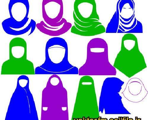 عکس دانلود وکتور روسری