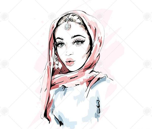 عکس دانلود وکتور روسری