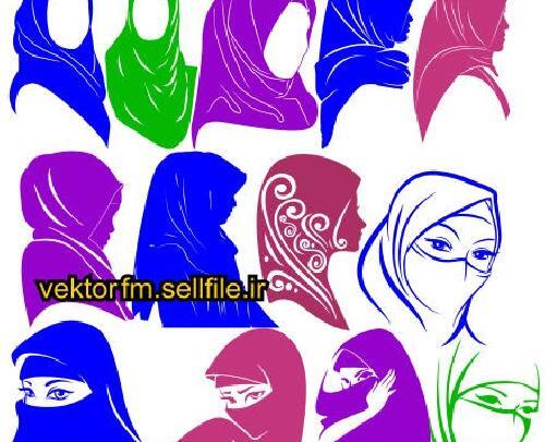 عکس دانلود وکتور روسری