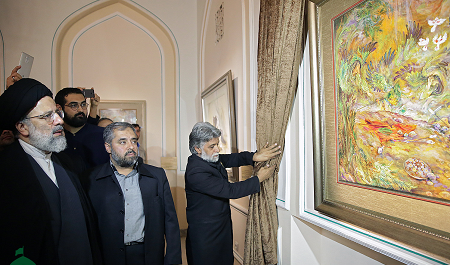 عکس نقاشی چهره واقعی امام رضا