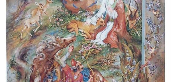 عکس نقاشی چهره واقعی امام رضا