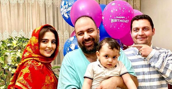 عکس از علی اوجی و نرگس محمدی