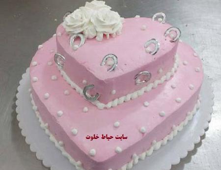 عکس کیک تولد دخترانه دو طبقه شیک