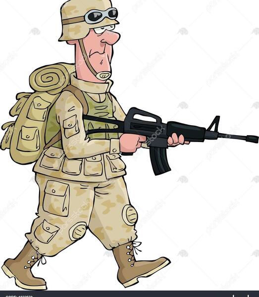 عکس سرباز نشسته