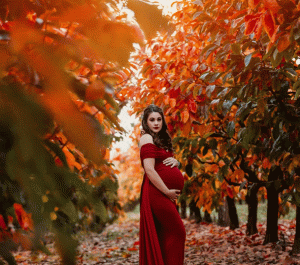 ایده ژست عکس پاییزی