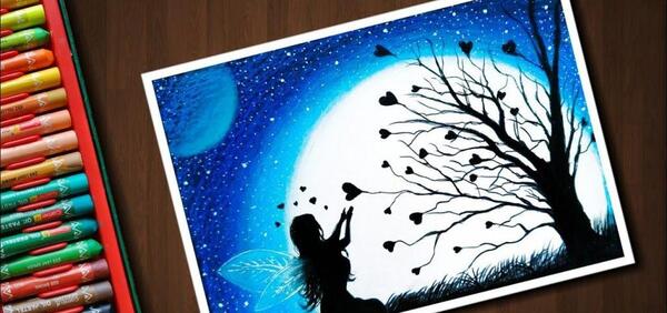 عکس ایده برای نقاشی با پاستل