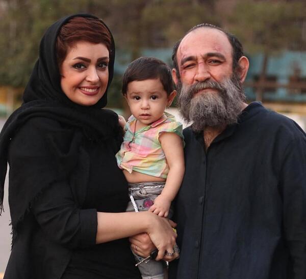 عکس سیامک انصاری و همسر و فرزندش