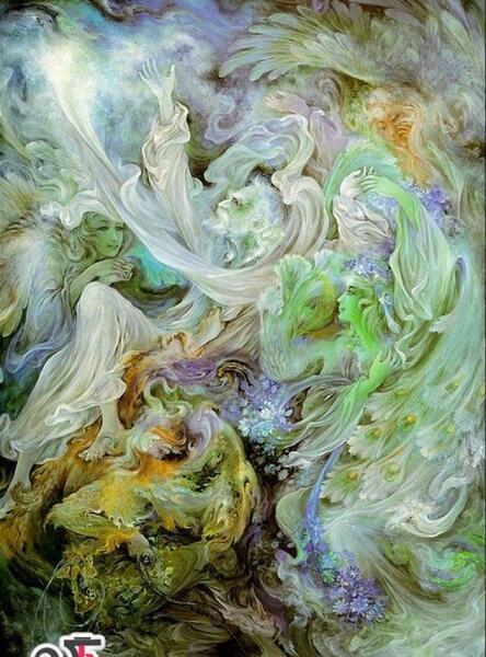 عکس نقاشی صورت رنگ روغن