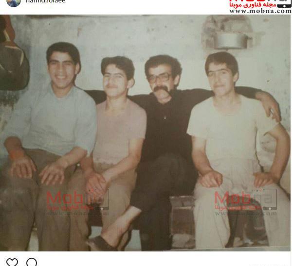 عکس حمید لولایی در جوانی