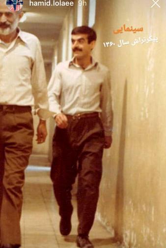 عکس حمید لولایی در جوانی
