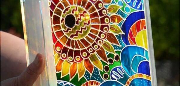 عکس ایده برای نقاشی روی شیشه